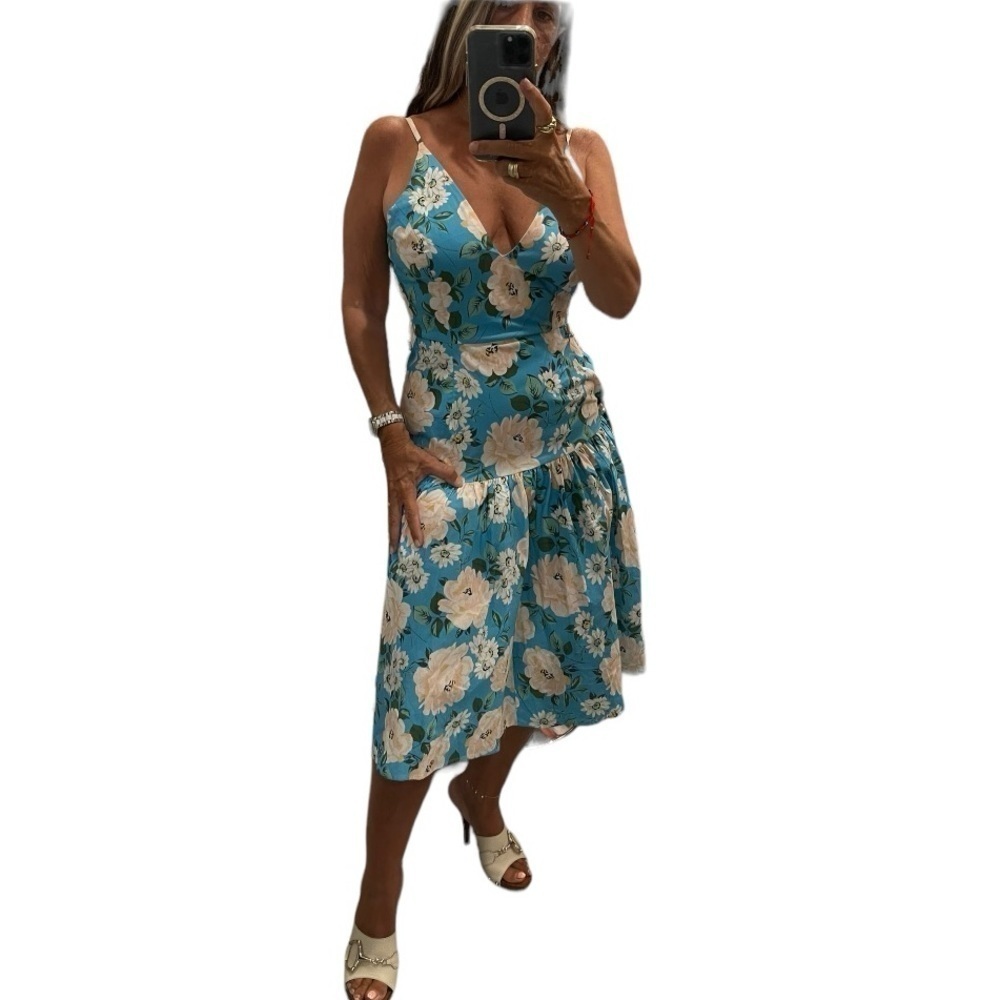 Yumi Kim Floral Sleeveless Summer Midi Dress.Size S